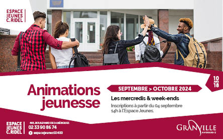 Programme des activités de septembre et octobre à l'Espace Jeunes C. RIDEL