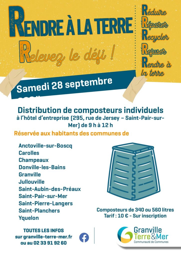 Distribution de composteurs individuels pour les habitants de Granville