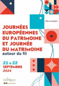 Affiche Journées européennes du Patrimoine et Journées du Matrimoine Granville 2024