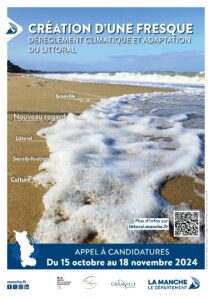 Affiche appel à candidatures fresque littoral Granville 2024