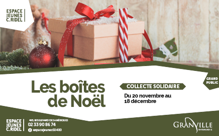 Collecte solidaire boîtes de Noël 2024 Granville