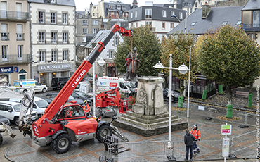 Poilu déplacé Place Général de Gaulle 2024 Granville