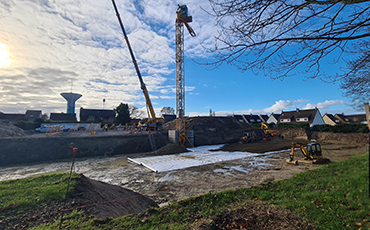 Construction en cours de la résidence intergénérationnelle et inclusive rue du Saussey Granville décembre 2024