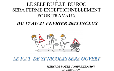 Travaux FJT du Roc février 2025